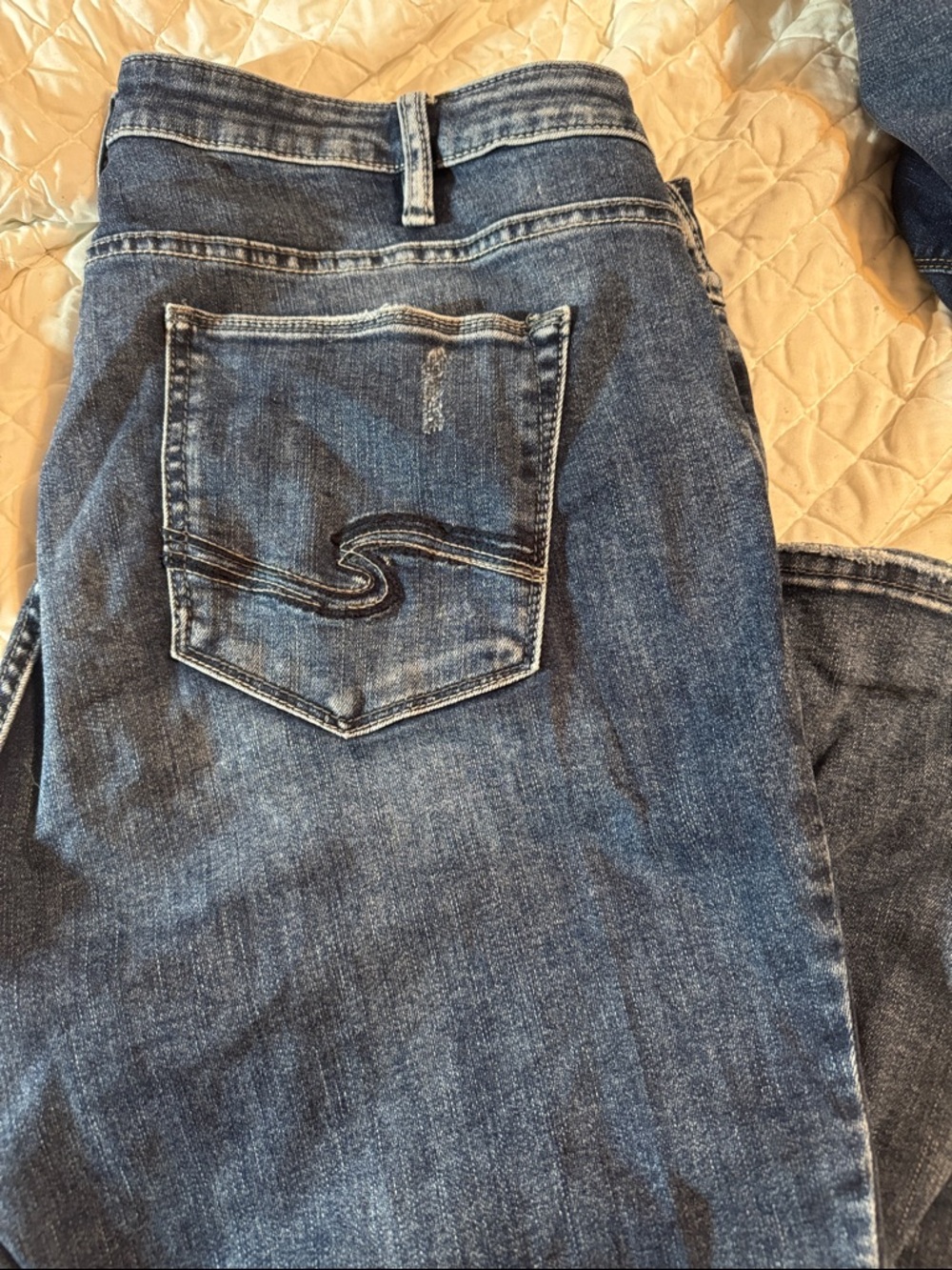 Silver Aiko Slim Boot Cut Jeans